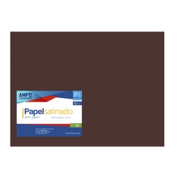 [PS-CA] PAPEL SATINADO CAFE 19" X 25" (PAQ 25)