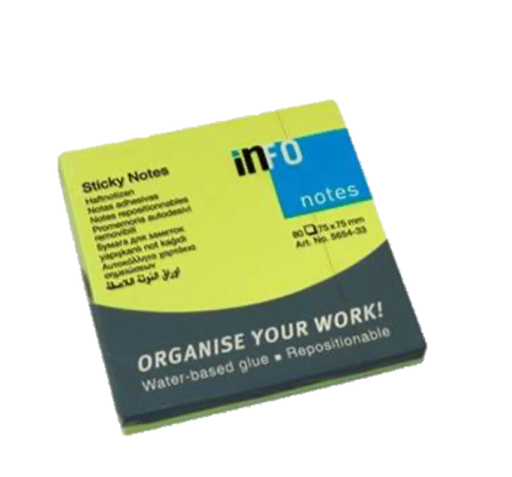 [OFF-5654] QUITA Y PON 3" X 3" BRILLANTE 4 COL. 100 H. INFO  (12)