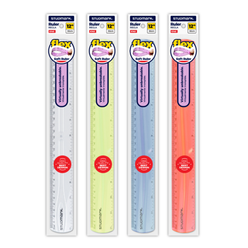 [OFF-ST-06145] REGLA PLAST SUPER FLEX 30 CM COLORES STUDMARK