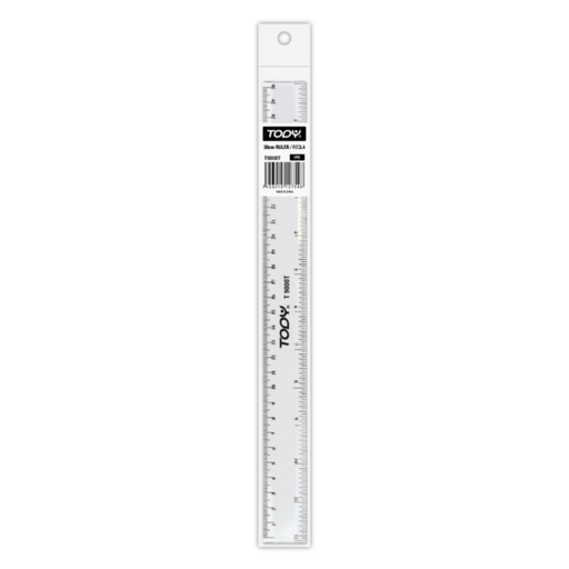 [OFF-ST-06157-1] REGLA PLASTICA 30CM TRANSPARENTE