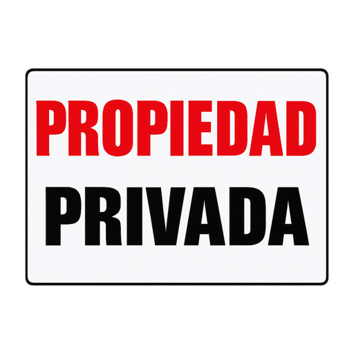 [OFF-926] ROTULO PROPIEDAD PRIVADA 20X30 CM