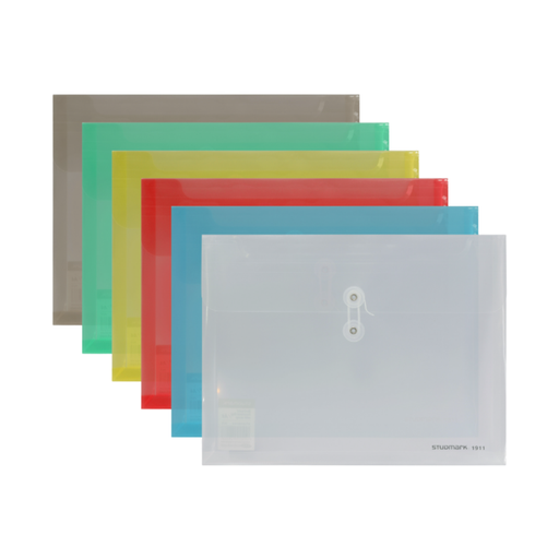 [OFF-ST-01911] SOBRE PLAST STUDMARK. A4 HORIZ -C/ CORDON (PAQ 12)