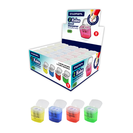 [OFF-ST-U06927] TAJADOR 2 HUECOS C-DEPO Y TAPA (CJ 12) STUDMARK