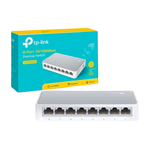 [OFF-0071] TP-LINK TL-SF1008D 8-PORT 10/100MBPS DESKTOP SWITCH UNIDAD