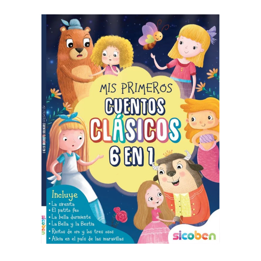 [OFF-BP-S-L-1038] CUENTOS CLASICOS LIBRO 96PAG 6 CUENTOS SICOBEN