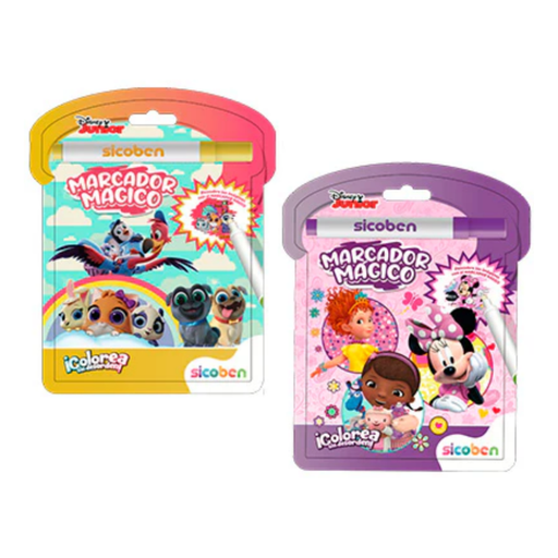 [OFF-NV-D-MP-5133] DISNEY LIBRO DE COLOREAR MARCADOR MAGICO 12PAG T/DURA SICOBEN