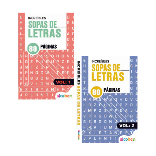 [OFF-BR-S-SL-7497] INCREIBLES SOPAS DE LETRAS ESTIMULACION DE CONCENTRACION Y DESARROLLO MENTAL 80PAG SICOBEN