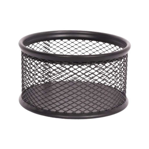 [OFF-26068] PORTA CLIPS DE MALLA METÁLICA 9X9X4 CM