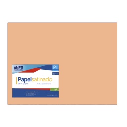 [LI-663] PAPEL SATINADO CREMA (PAQ 50)