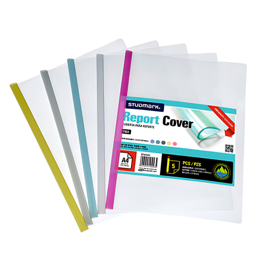 [OFF-ST-07551]  FOLDER DE VENILLA P/REPORTE A4 (5PZS) STUDMARK