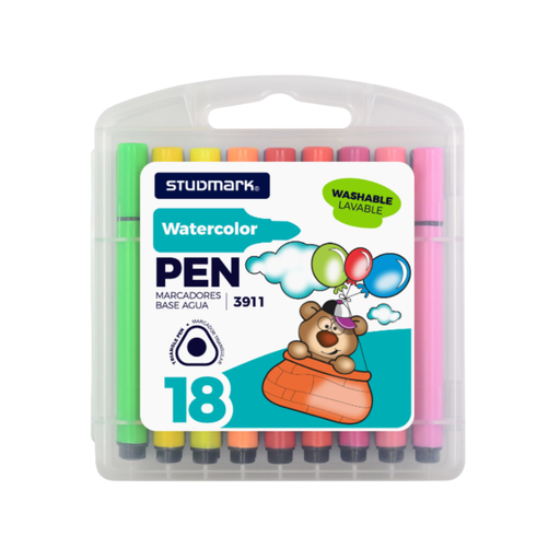 [OFF-03911] MARCADOR BASE AGUA TRIANGULAR STUDMARK 18UDS