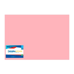 [OFF-SP-ROS] CARTULINA  SATINADA ROSADO/ 25 X 22.75" / 25 PLIEGOS