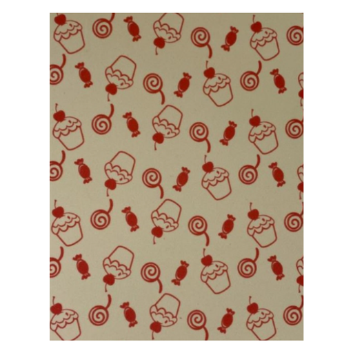 [OFF-27016] FOAM ESTAMPADO T/CARTA BEIGE PASTELES ROJOS 10H