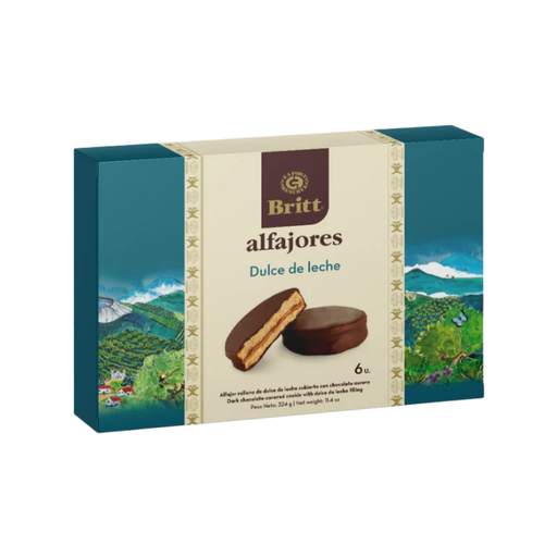 [OFF-141037] ALFAJORES BRITT DULCE DE LECHE CJ 6