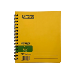 [OFF-0372] CUADERNO KRAFT PEQ SKOLER MEDIA CARTA (86 UNIDADES)