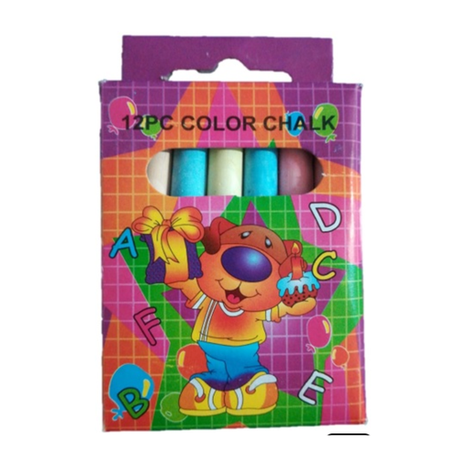 [OFF-6] TIZA DE COLORES 12 UDS