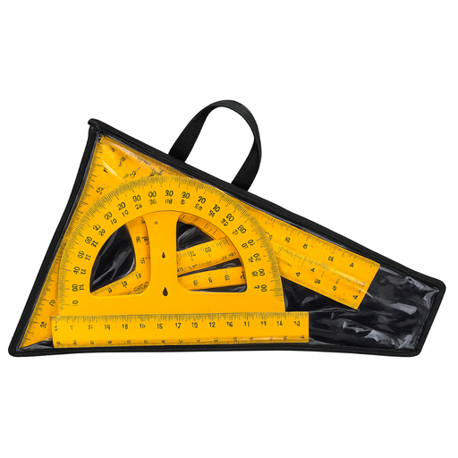 [OFF-ES1296] SET DE ESCUADRAS Y REGLA PLÁSTICA PARA MAESTROS 