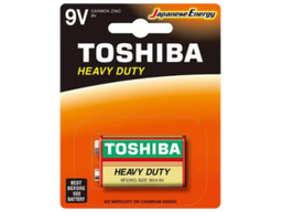 [OFF-6F22] BATERIA TOSHIBA  9V HEAVY DUTY CARBON BL 1 (50)