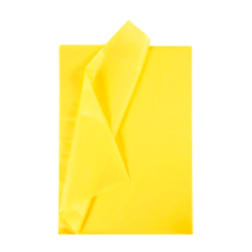[OFF-T80-46] PAPEL SEDA AMARILLO FUERTE 17GRS 50.8X66CM 100P  