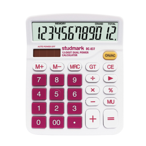 [OFF-ST-DC-837] CALCULADORA DE MESA 12 DIG STUDMARK (BLANCA)