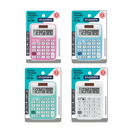 [OFF-ST-DC-100] CALCULADORA DE MESA 10 DIG SURTIDAS STUDMARK
