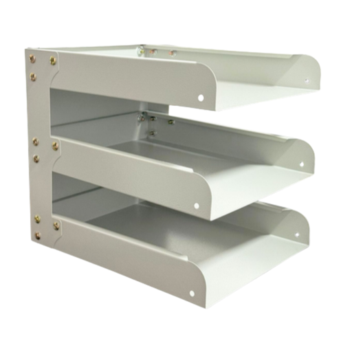 [OFF-6020] PAPELERA METAL LICHE M-14 GRIS CLARO 
