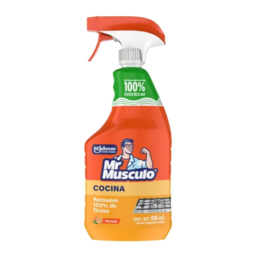 [OFF-MRMC650] DESENGRASANTE MR. MUSCULO LIMPIADOR LIQUIDO P/COCINA LIMON 650ML 