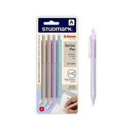 [OFF-GP-960-A] BOLIGRAFO GEL STUDMARK 0.5 MM NEGRO (4 UNIDADES)