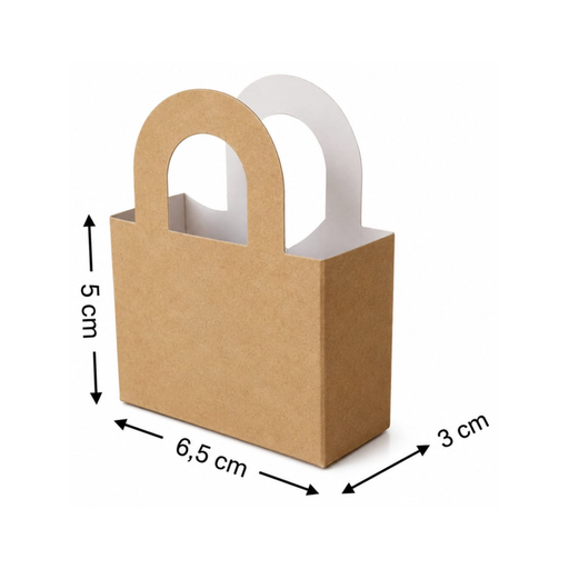[OFF-BK-4001] BOLSA KRAFT C/AGARRADERA #4001 6,5X5X3CM