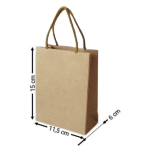 [OFF-BK-1002] BOLSA KRAFT VERTICAL #1002 15X11,5X6CM 