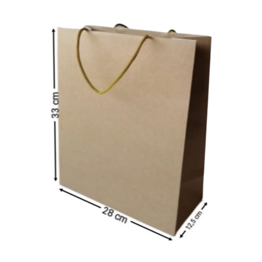[OFF-BK-1006] BOLSA KRAFT VERTICAL #1006 33X28X12,5CM 