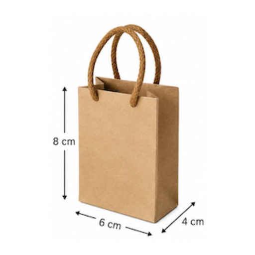 [OFF-BK-1401] BOLSA KRAFT #1401 VERTICAL 8X6X4CM