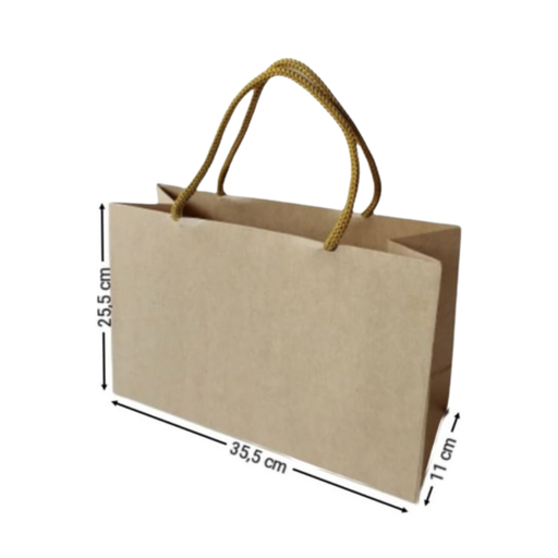 [OFF-BK-1300] BOLSA KRAFT HORIZONTAL #1300 25,5X35,5X11CM