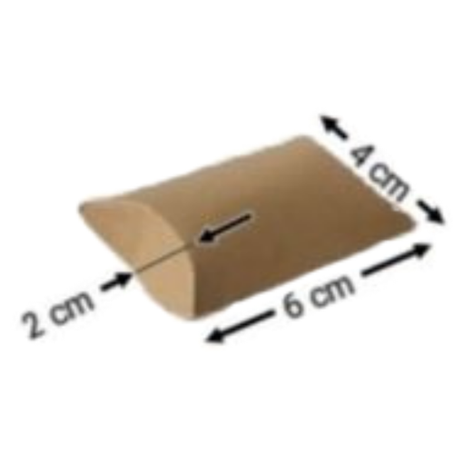[OFF-CK-1030] CAJA KRAFT ALMOHADA #1030 6X4X2XCM