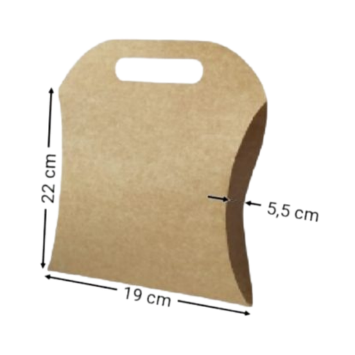 [OFF-CK-1035] CAJA KRAFT ALMOHADA #1035 22X19X5,5CM