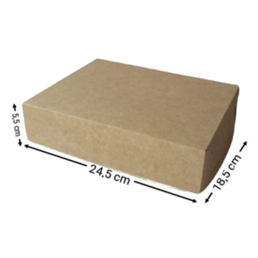 [OFF-CK-2055] CAJA KRAFT RECTANGULAR #2055 24,5X18,5X5,5C