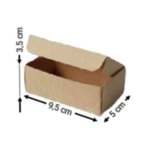 [OFF-CK-4006] CAJA KRAFT P/TARJETAS #4006 9,5X3,5X5CM