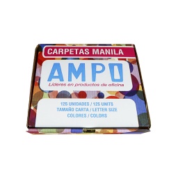 [OFF-FC125] FOLDER CARPETA MANILA AMPO T/CARTA COLOR  (CJ125)