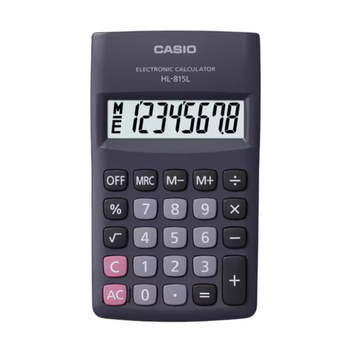 [OFF-91387] CALCULADORA BOLSILLO NEGRA CASIO 8 DIGITOS HL-815L-BK