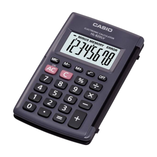 [OFF-94340] CALCULADORA BOLSILLO NEGRA CASIO 8 DIGITOS HL-820LV-BK