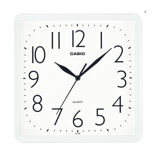 [OFF-41748] RELOJ PARED ANALOGO CASIO CUADRADO IQ-06-7 BLANCO