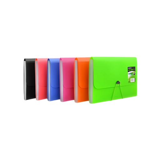 [OFF-395] ACORDEON A4 13 DIV NEON SURTIDO