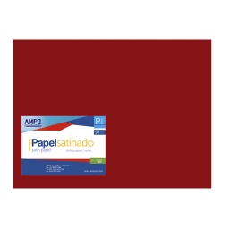 [PS-RO] PAPEL SATINADO ROJO 19" X 25" (PAQ 50)