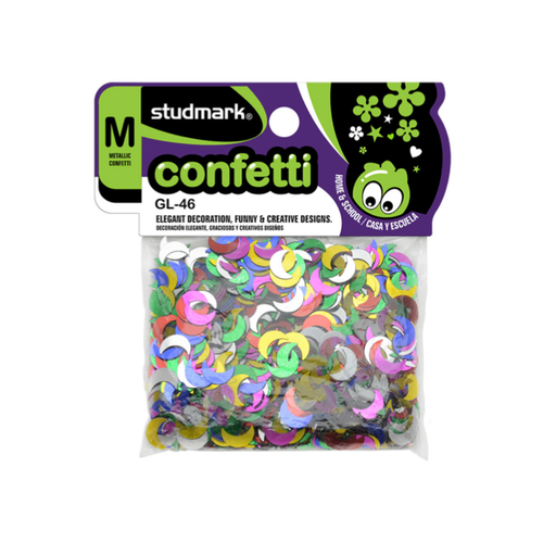 [OFF-ST-GL-46] CONFETI 20G LUNAS STUDMARK