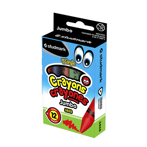 [T1112] CRAYONES JUMBO 12 COLORES STUDMARK