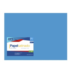 [PS-CEL] PAPEL SATINADO CELESTE 19" X 25" (PAQ 50)