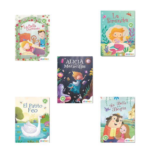 [OFF-BP-S-L-1429] CUENTOS CLASICOS LIBROS DE LECTURA 16 PAG FULL COLOR,TAPA BLANDA 28X21CM SICOBEN
