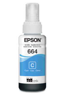 [OFF-EP-664C] TINTA 664 CYAN EPSON BOTELLA L110-L210-L350-L355-L555
