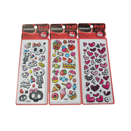 [ST-DH001] ETIQUETA DH  BLISTER /CALAVERAS/ CORAZONES/GOLOSIN STUDMARK