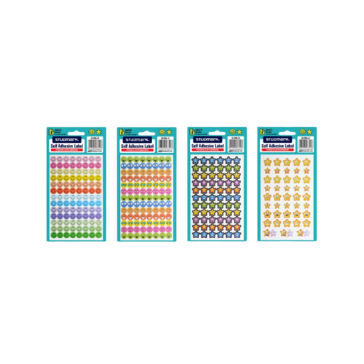 [OFF-ST-PRS-37] ETIQUETAS CARITAS ESTRELLAS (12 UNID) STUDMARK